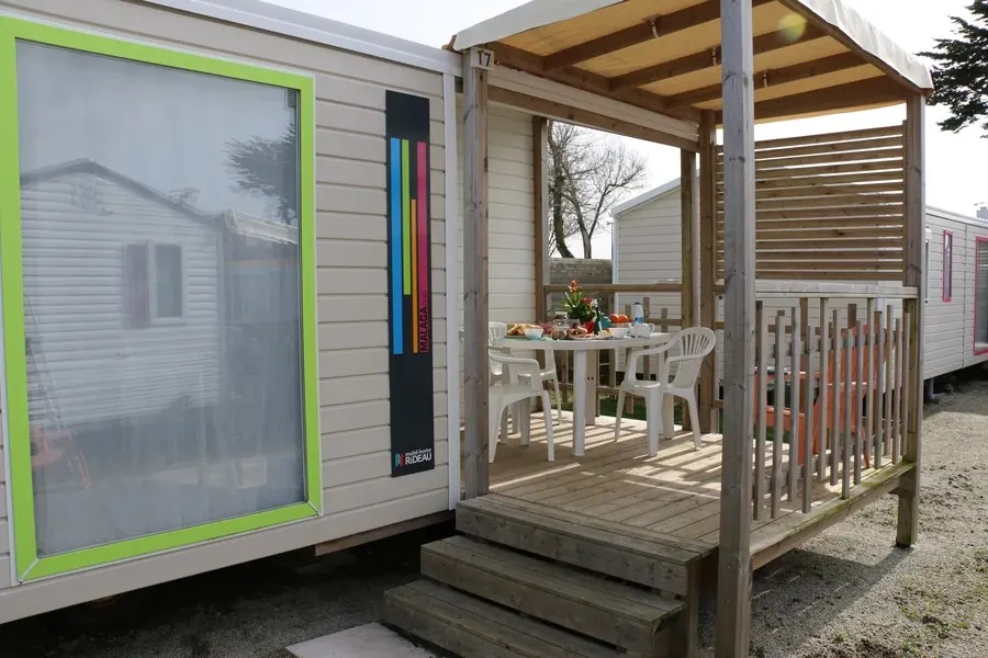Location - Mobil-Home Hoedic- 30M² - 2 Chambres - Camping Landrezac Plage