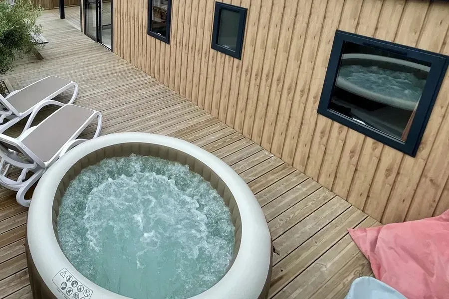 Location - Mobil-Home Bora-Bora - Premium Spa - 32M² - 2 Chambres - Camping Landrezac Plage