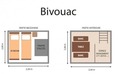 Tent Bivouac - without toilet blocks