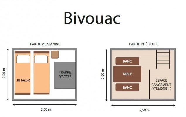 Tente Bivouac - Sans Sanitaires