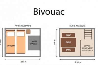 Tent Bivouac - without toilet blocks