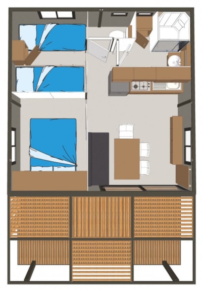 Chalet 2 bedrooms