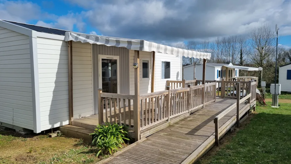 Mietunterkunft - Mobilheim Privilège Pmr Louisiane- 2 Schlafzimmer - Camping Aux portes de Paimpol