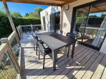 Mietunterkunft - Mobilheim  Privilège Ile Aux Fleurs - 2 Schlafzimmer - Camping Aux portes de Paimpol