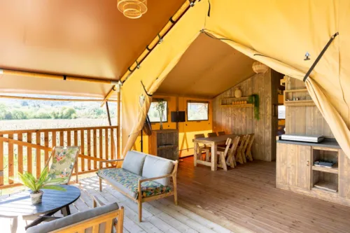 Mietunterkunft - Safari Lodge Familie - image n°3 - Camping et Lodges de Coucouzac