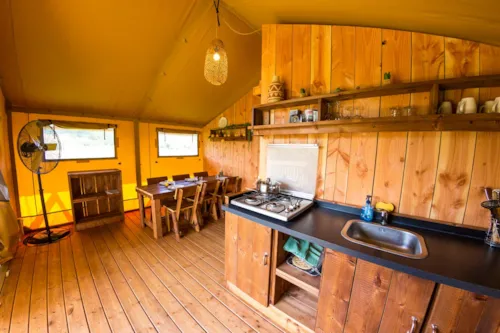 Mietunterkunft - Safari Lodge Familie - image n°4 - Camping et Lodges de Coucouzac