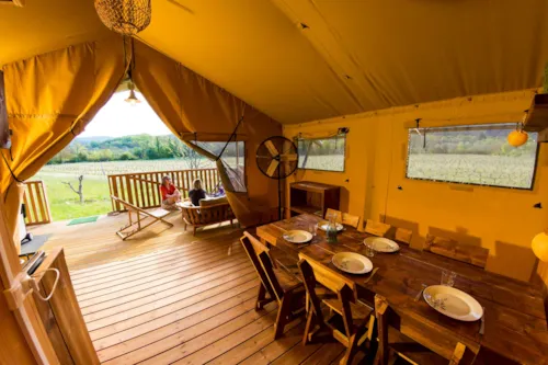 Mietunterkunft - Safari Lodge Familie - image n°7 - Camping et Lodges de Coucouzac