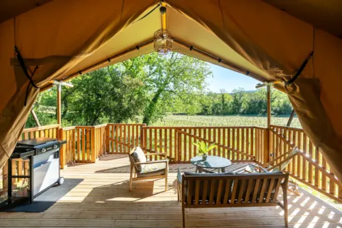 Mietunterkunft - Safari Lodge Familie - image n°2 - Camping et Lodges de Coucouzac