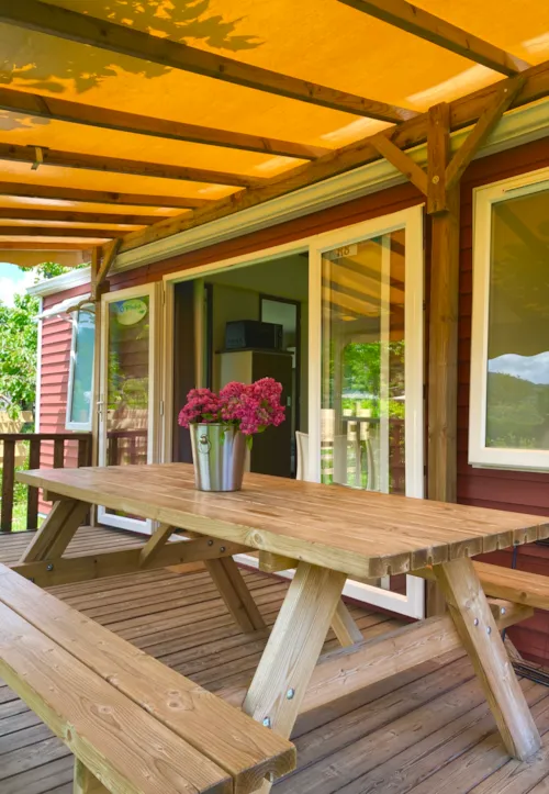 Location - Mobil-Home  - 3 Chambres - image n°2 - Camping le Cottet 