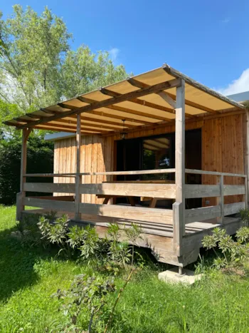 Mietunterkunft - Hütte Eco Lodge - 2 Schlafzimmer - Camping le Cottet 