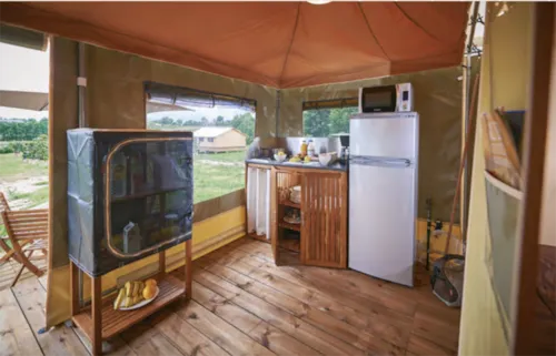 Location - Tente Équipée - 2 Chambres - image n°3 - Camping le Cottet 
