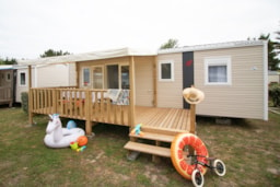 Location - Mobil-Home Confort 3 Chambres - Camping Eden Villages - La Pointe Saint Gildas 