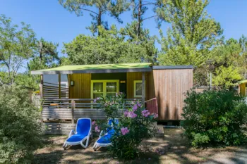 Mietunterkunft - Mobilheim Privilège 2 Schlafzimmer - Camping Eden Villages La Pointe Saint Gildas 