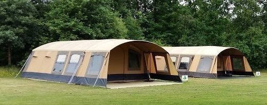 Safaritent 6-persoons op familieveld 6 pers.