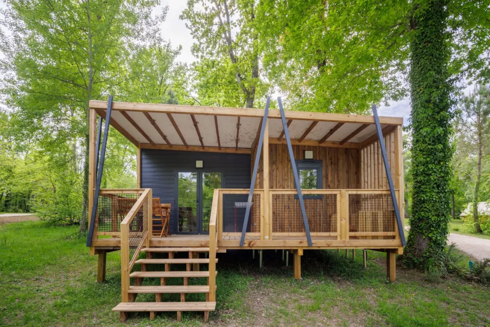 Mietunterkunft - Hütte Premium - 2 Schlafzimmer - Camping La Clairière