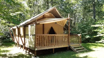 Accommodation - Lodge Premium - 2 Bedrooms - With Toilet Blocks - Camping La Clairière