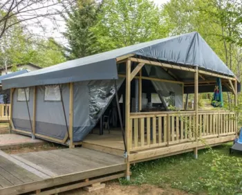 Mietunterkunft - Equinoxe-Lodge – 2 Schlafzimmer – Mit Eigenem Bad - Camping La Clairière