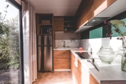 Huuraccommodatie(s) - Mobile-Home Belgodere - 2 Bedrooms - Camping la'bel balagne