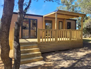 Mietunterkunft - Mobilheim Saleccia Grand Confort - 3 Zimmer - Camping la'bel balagne
