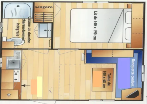 Huuraccommodatie(s) - Stacaravan - image n°2 - Camping Clair Matin