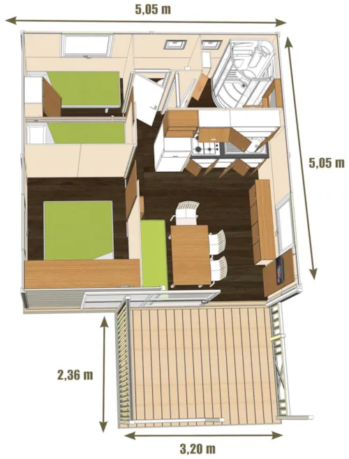 Accommodation - Mobile-Home - image n°10 - Camping Clair Matin