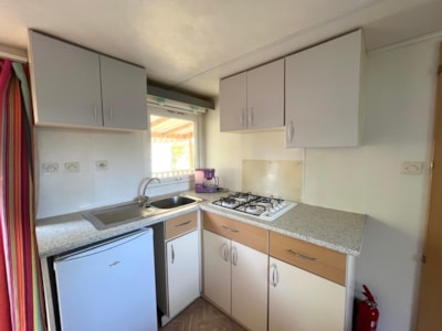 Mobile home with dressing room