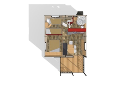 Chalet Morea 25m² + Covered terrace 8m²