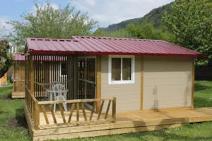 Locatif - Chalet Némo 20m² PMR + Covered terrace 8m² - Idéal Camping