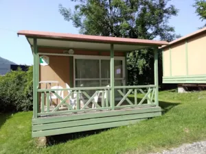 Locatif - Chalet Gitotel ILO 17m² + Covered terrace 10m² - Idéal Camping