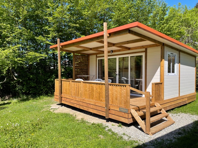 Huuraccommodatie - Chalet Victoria 20 M²+Terrasse Couverte 12 M² - Idéal Camping