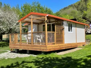Locatif - Moréa Chalet: 25 m² + 12 m² covered terrace - Idéal Camping