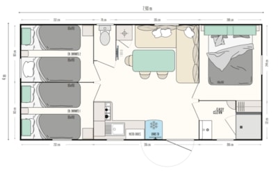 Mobile-home Lavande 3 bdr