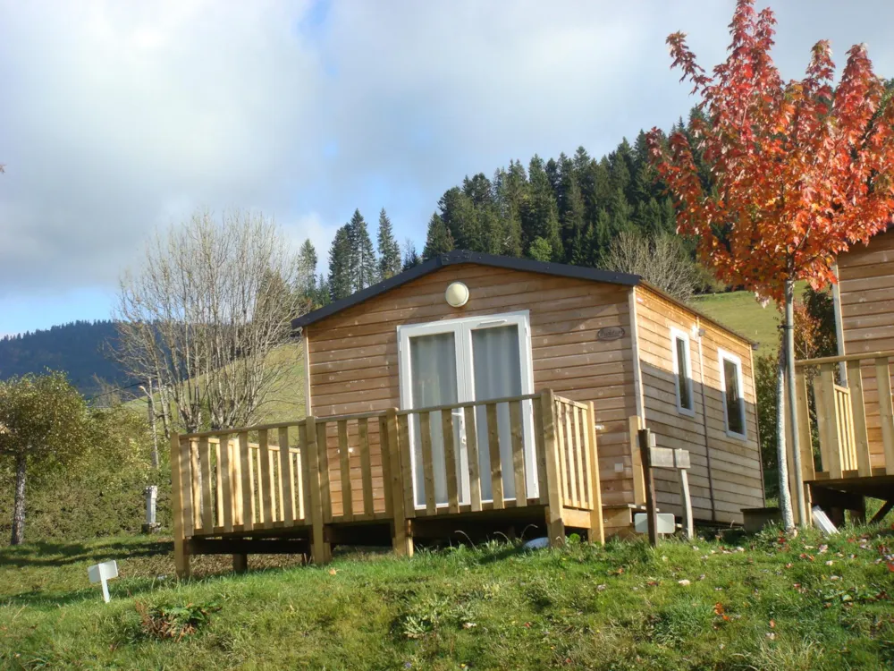 Location - Mobil-Home Confort+ Crocus - 1 Chambre - 20M² + Terrasse 10,4 M² - Camping le Vercors