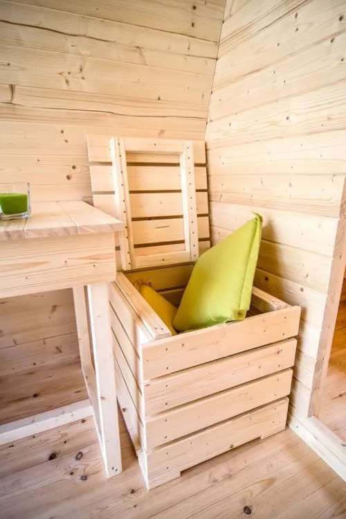 Accommodation - Wooden Cabin Duo 100 % Nature With Terrace - image n°6 - Camping le Vercors