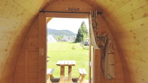 Accommodation - Wooden Cabin Duo 100 % Nature With Terrace - image n°4 - Camping le Vercors