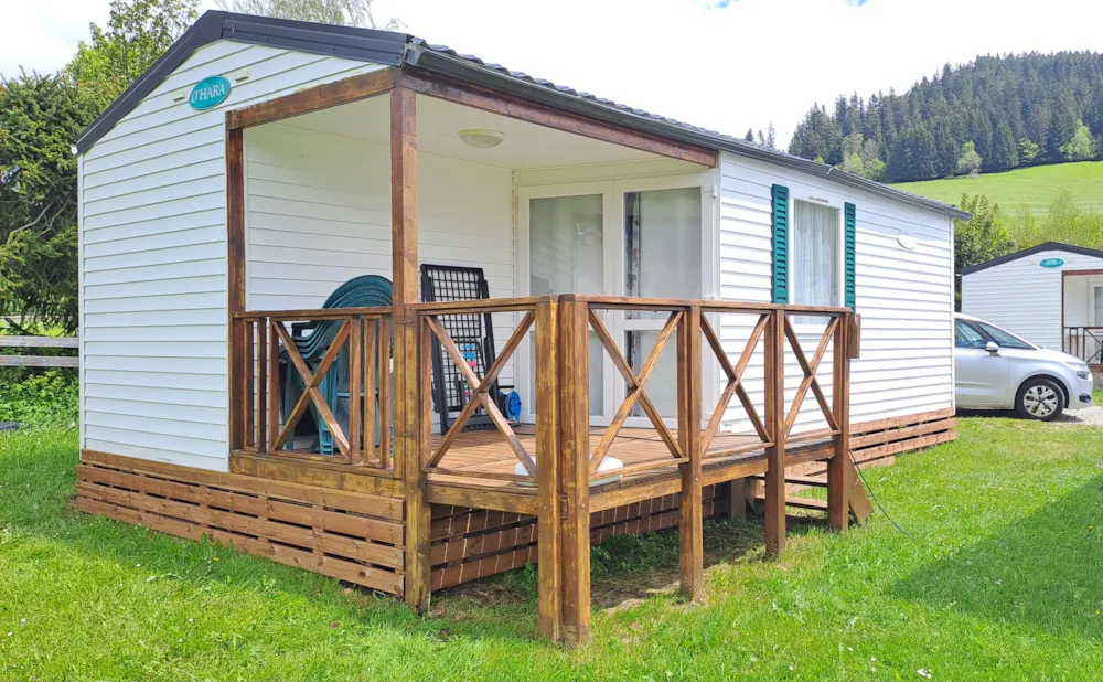 Location - Mobil-Home Confort Narcisse - 2 Chambres - 25M² + Terrasse Semi-Couverte 7M² - Camping le Vercors
