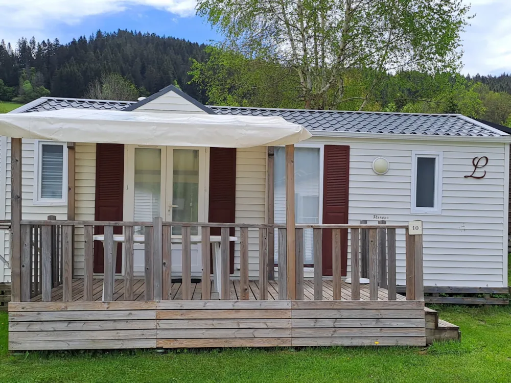 Location - Mobile-Home Confort+ Ficaire - 2 Chambres - 30M² + Terrasse  11 M² - Camping le Vercors