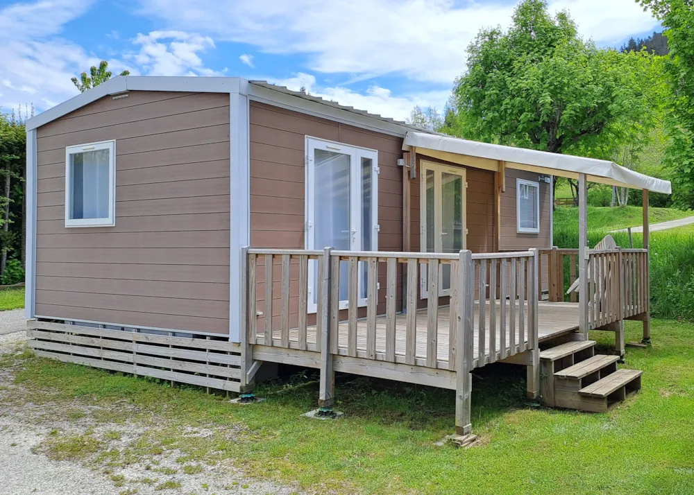 Location - Mobil-Home Confort+ Lupin 35M² - 3 Chambres + Terrasse  L'été 12M² - Camping le Vercors