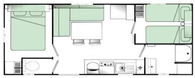 Mobile-home ADONIS - 2 bedrooms