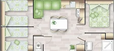 Mobil Home Valeriane - 3 Chambres