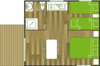 Chalet Mimosa - 2 Chambres