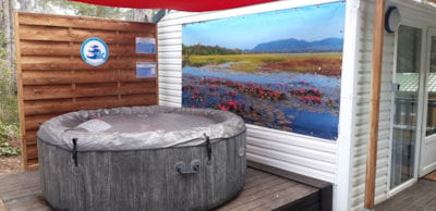 Mobile-home GENTIANE - 1 bedroom - with a hot tub