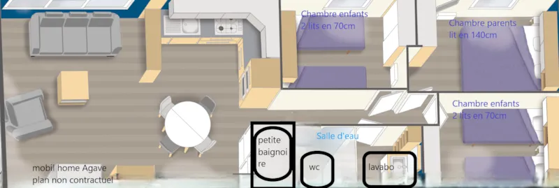 Mobil-Home Agave - 3 Chambres