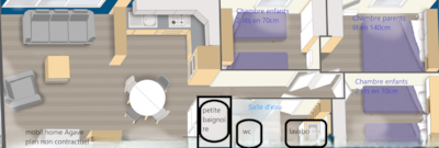 Mobile home AGAVE - 3 bedrooms