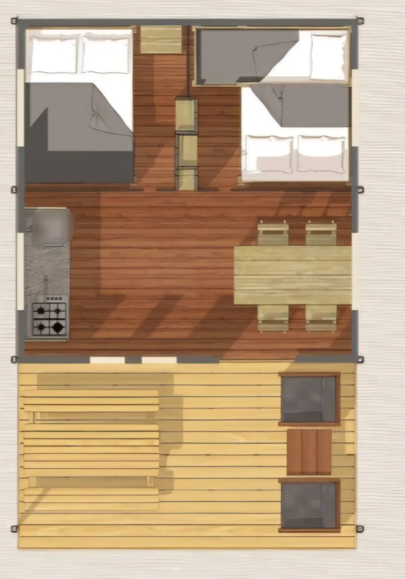 Tente Orri - 2 Chambres - Sans Sanitaires