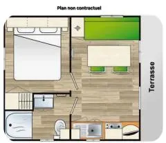 Mobil Home Ancolie  - 2 Personnes