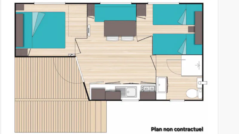 Mobil-Home Apollon 2 Chambres
