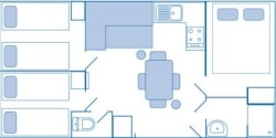 Mobil-Home 30M² 3 Chambres Sans Tv