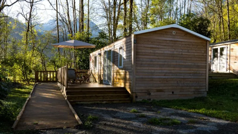 Pmr Personnes À Mobilité Réduite (Fauteuil Roulant) Mobil-Home Bois Premium 32M² 2 Chambres