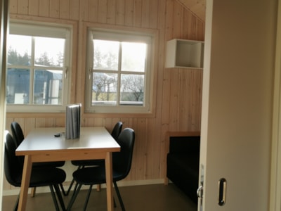 Cabin Model 2 2-room cabin (23 m2) with wc, 1 bedroom and sofabed in the living room